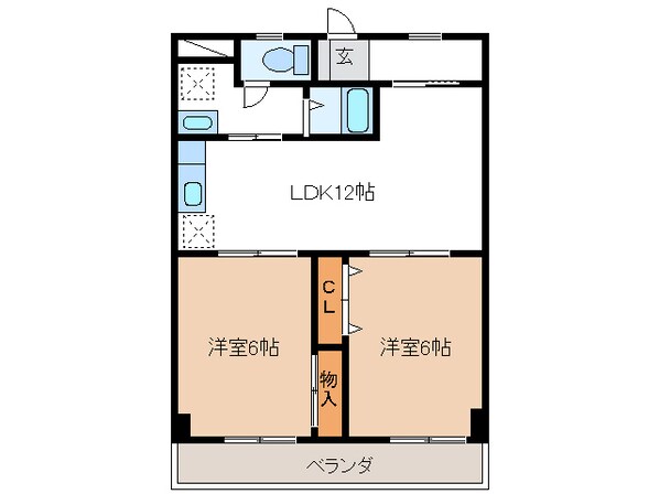 ハイツ田代の物件間取画像